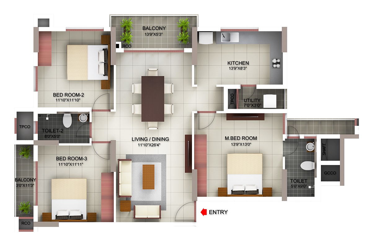 3 bhk apartment for sale in kelambakkam 1500 sqft